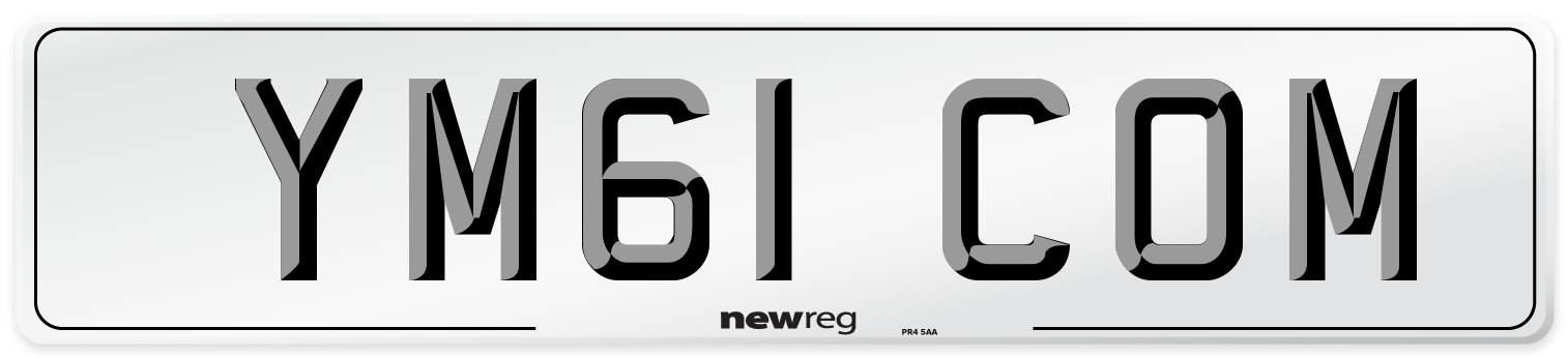YM61 COM Number Plate from New Reg